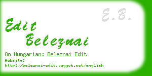 edit beleznai business card